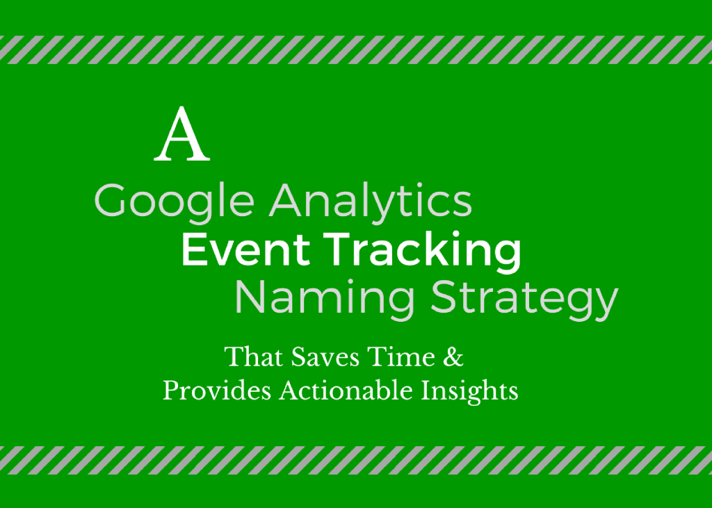 google event tracking naming strategy